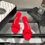 Alexander Wang Heel 5cm DAHLIA Slide Sandals In Lycra Red 2022