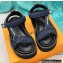 Louis Vuitton Platform Pool Pillow Flat Comfort Sandals Denim Blue 2022