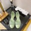 Chanel Braided Lambskin Open Shoes G38764 Green 2022