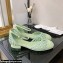 Chanel Braided Lambskin Open Shoes G38764 Green 2022
