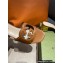 Gucci Heel 5.5cm Interlocking G Cut-out Slide Sandals Brown 2022