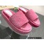 Gucci Heel 5.5cm Platform 4cm GG Slide Sandals Cotton Sponge Pink 2022