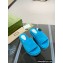 Gucci Heel 5.5cm Platform 4cm GG Slide Sandals Cotton Sponge Blue 2022