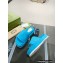 Gucci Heel 5.5cm Platform 4cm GG Slide Sandals Cotton Sponge Blue 2022