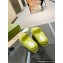 Gucci Heel 5.5cm Platform 4cm GG Slide Sandals Cotton Sponge Green 2022