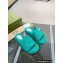 Gucci Heel 5.5cm Platform 4cm GG Slide Sandals Cotton Sponge Turquoise Green 2022
