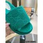 Gucci Heel 5.5cm Platform 4cm GG Slide Sandals Cotton Sponge Turquoise Green 2022