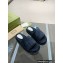 Gucci Heel 5.5cm Platform 4cm GG Slide Sandals Cotton Sponge Black 2022
