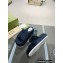 Gucci Heel 5.5cm Platform 4cm GG Slide Sandals Cotton Sponge Black 2022
