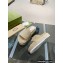 Gucci Heel 5.5cm Platform 4cm GG Slide Sandals Cotton Sponge Beige 2022