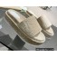 Gucci Heel 5.5cm Platform 4cm GG Slide Sandals Cotton Sponge Beige 2022