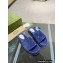 Gucci Heel 5.5cm Platform 4cm GG Slide Sandals Cotton Sponge Dark Blue 2022