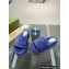 Gucci Heel 5.5cm Platform 4cm GG Slide Sandals Cotton Sponge Dark Blue 2022