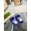 Gucci Heel 5.5cm Platform 4cm GG Slide Sandals Cotton Sponge Dark Blue 2022