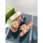 Gucci Heel 5.5cm Platform 4cm GG Slide Sandals Raffia Fabric Red 2022