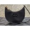 Valentino Mini Vlogo Signature Grainy Calfskin Hobo Bag Black 2022