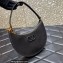 Valentino Mini Vlogo Signature Grainy Calfskin Hobo Bag Black 2022