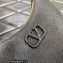 Valentino Mini Vlogo Signature Grainy Calfskin Hobo Bag Black 2022