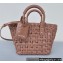 Balenciaga Bistro XS Basket With Strap Shoulder Bag Brown 2022