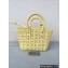 Balenciaga Bistro XS Basket With Strap Shoulder Bag Yellow 2022