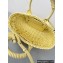 Balenciaga Bistro XS Basket With Strap Shoulder Bag Yellow 2022