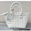Balenciaga Bistro XS Basket With Strap Shoulder Bag White 2022