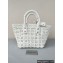 Balenciaga Bistro XS Basket With Strap Shoulder Bag White 2022