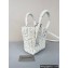 Balenciaga Bistro XXS Basket With Strap Shoulder Bag White 2022