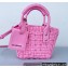 Balenciaga Bistro XXS Basket With Strap Shoulder Bag Pink 2022