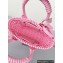 Balenciaga Bistro XXS Basket With Strap Shoulder Bag Light Pink 2022