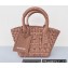 Balenciaga Bistro XXS Basket With Strap Shoulder Bag Brown 2022