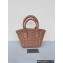 Balenciaga Bistro XXS Basket With Strap Shoulder Bag Brown 2022