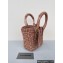Balenciaga Bistro XXS Basket With Strap Shoulder Bag Brown 2022