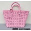 Balenciaga Bistro Small Basket With Strap Shoulder Bag Pink 2022