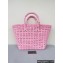 Balenciaga Bistro Small Basket With Strap Shoulder Bag Pink 2022