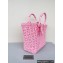 Balenciaga Bistro Small Basket With Strap Shoulder Bag Pink 2022