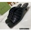 Gucci Heel 3cm Open-toe Sandals Crocodile Print Black 2022