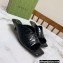 Gucci Heel 3cm Open-toe Sandals Crocodile Print Black 2022
