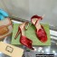 Gucci Heel 10.5cm Metallic Leather Sandals Red 2022