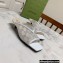 Gucci Heel 3cm Open-toe Sandals GG Crystals Mesh White 2022