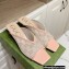 Gucci Heel 3cm Open-toe Sandals GG Crystals Mesh Nude 2022