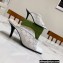 Gucci Heel 7.5cm Open-toe Sandals Pumps GG Crystals Mesh White 2022