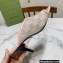 Gucci Heel 7.5cm Open-toe Sandals Pumps GG Crystals Mesh Nude 2022