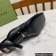 Gucci Heel 7.5cm Open-toe Sandals Pumps GG Crystals Mesh Black 2022