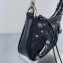 Balenciaga Le Cagole Mini Purse With Chain in Arena lambskin Black 2022