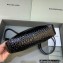 Balenciaga XX Small Hobo Bag in crocodile embossed calfskin Black 2022