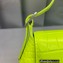 Balenciaga XX Small Flap Bag in crocodile embossed calfskin Fluo Green 2022