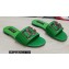 Dolce & Gabbana Iguana-print calfskin Slides with DG Logo Green 2022