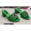 Dolce & Gabbana Heel 6.5cm Iguana-print calfskin Mules with DG Logo Green 2022