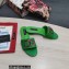 Dolce & Gabbana Iguana-print calfskin Slides with DG Logo Green 2022